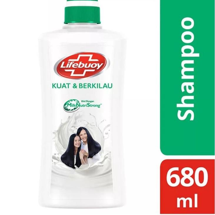 LIFEBUOY Shampoo Strong & Shiny 680ml / Shampoo 680ml Pump / Shampoo Lifebuoy 680 ml Pump