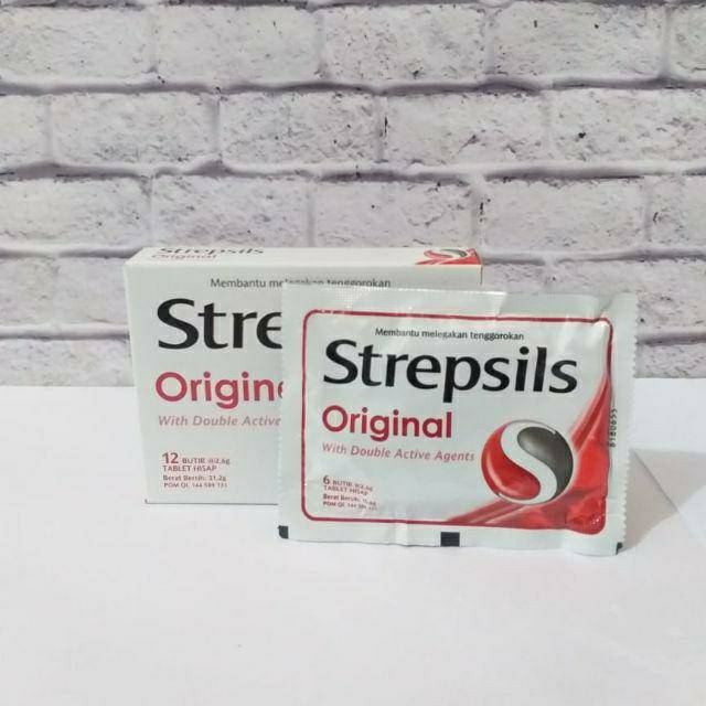 STREPSILS ISI 12 BUTIR MELEGAKAN TENGGOROKAN ORIGINAL, MENTHOL COOL, HONEY LEMON