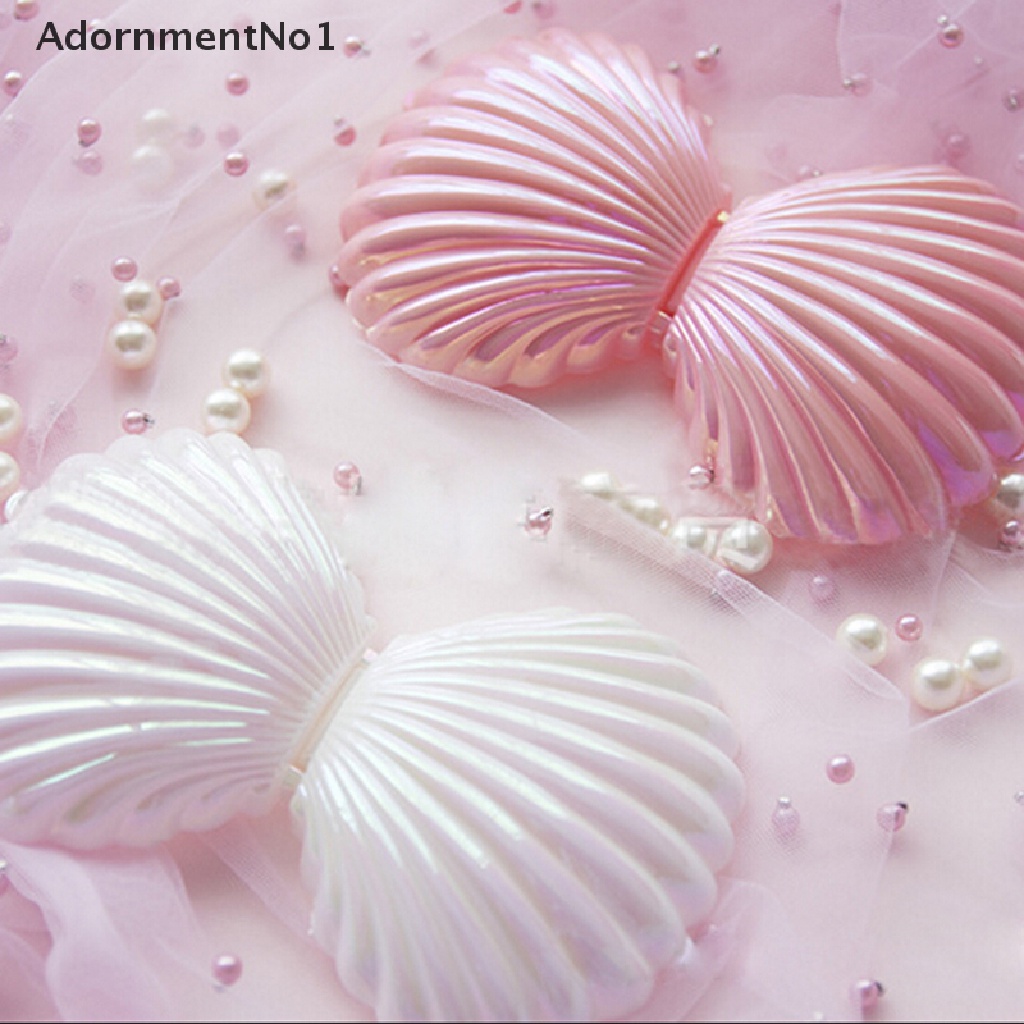 (AdornmentNo1) Kotak Penyimpanan / Organizer Cincin / Kalung / Anting Bentuk Kerang Untuk Hadiah