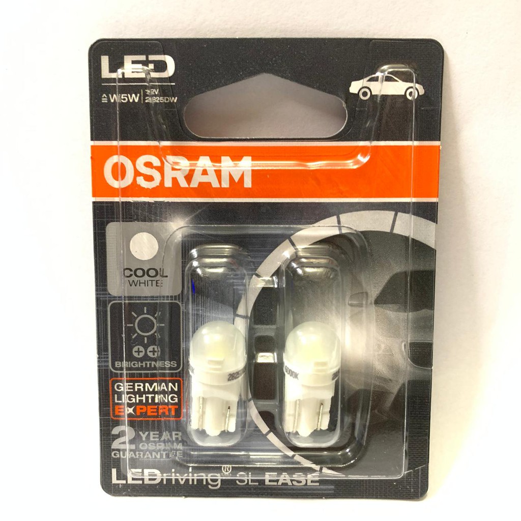 Osram LED T10 W5W Putih Lampu Senja, Kota, Plat Nomor, Plafon, Kabin