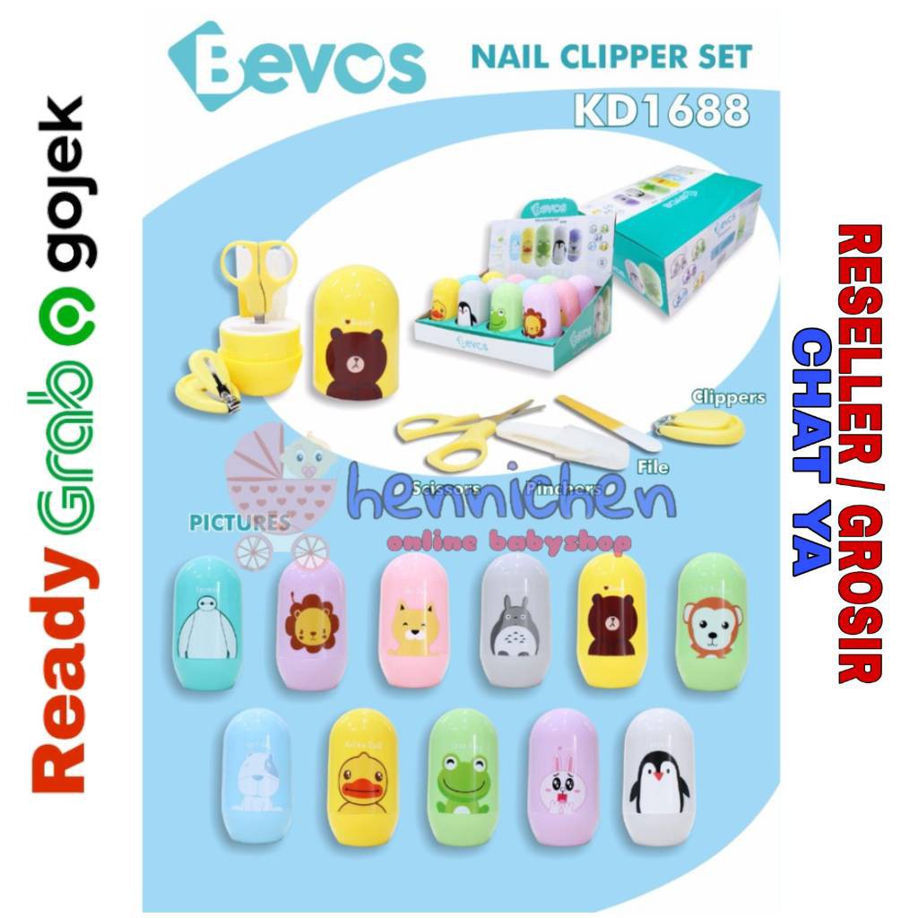 Kandila KD1688 Nail Clipping Manicure Set Gunting Kuku Bayi 4in1