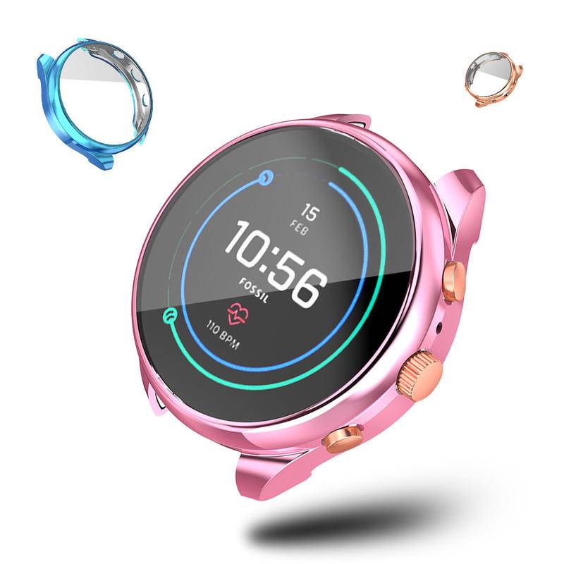 Case Pelindung Layar Smartwatch Fossil Watch Ftw6022 41mm Ftw-6022 Ultra Slim Bahan Tpu Untuk Wanita
