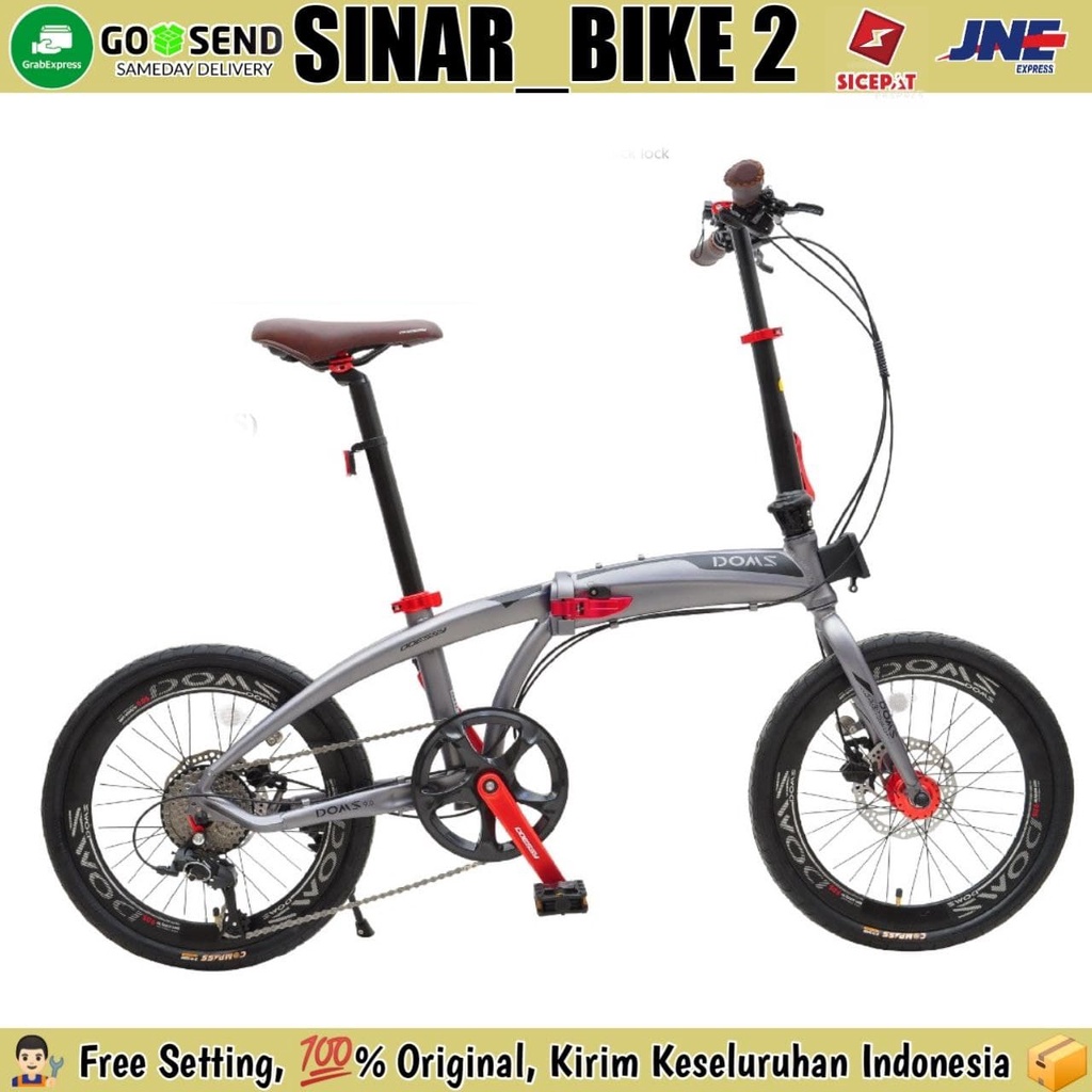 Sepeda Lipat 20 Inch ODESSY DOMS 9 Speed Alloy Rem Hidrolik