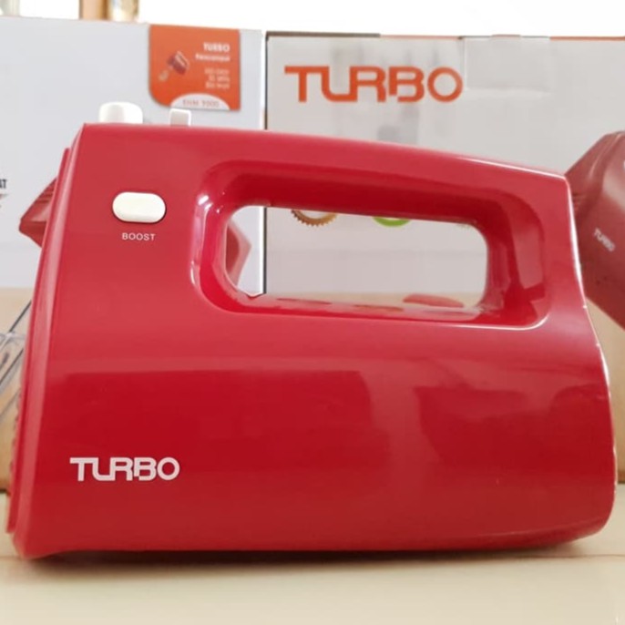 Turbo Hand Mixer EHM9000|7 - Pengaduk Multifungsi Merah