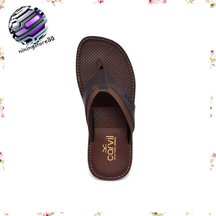 Sandal sendal pria CarvilFREDDO01M DARK BROWN SL107