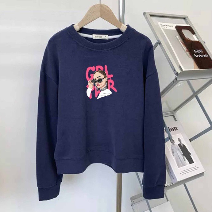 Sweater Cool Girl Wanita Oversize M - XXL Best Seller