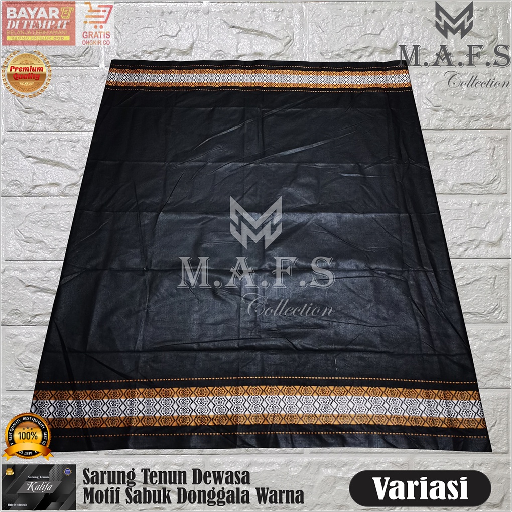 Sarung Tenun Dewasa Polos Motif Doby Sabuk Donggala Premium Kalifa