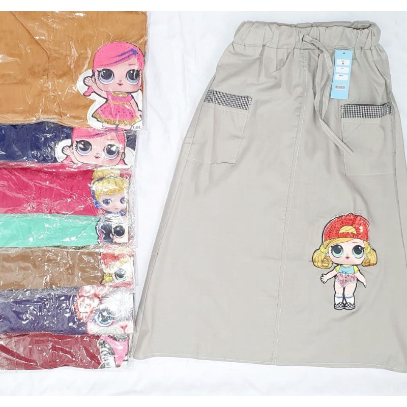rok anak murah, rok anak polos karakter, rok gambar panjang, rok panjang anak murah, rok panjang ana