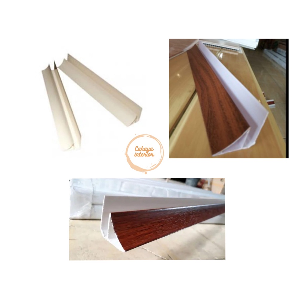 LIST PLAFON PVC | LIS PLAVON PVC KANGBANG MINIMALIS MOTIF KAYU
