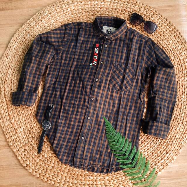Kemeja Flanel Spartan Lengan Panjang