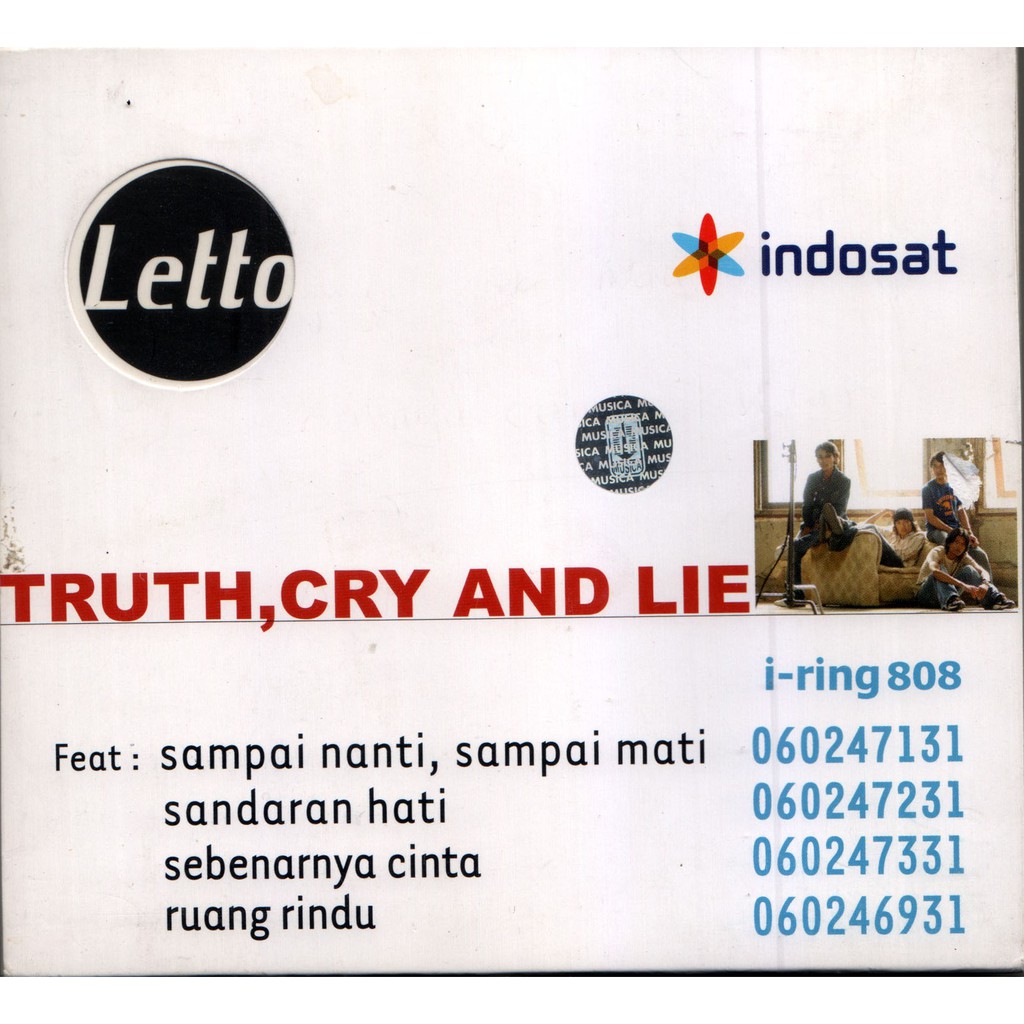 CD ORIGINAL LETTO TRUTH,CRY AND LIE