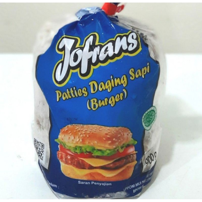 

Jofrans Patties Daging Sapi 900gr Isi 15 / Daging Burger / Beef Burger