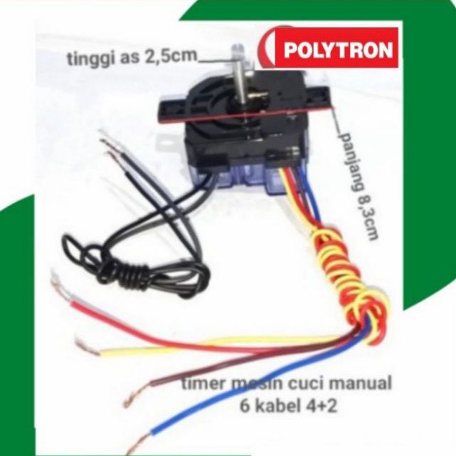 TIMER MESIN CUCI 2 TABUNG POLYTRON