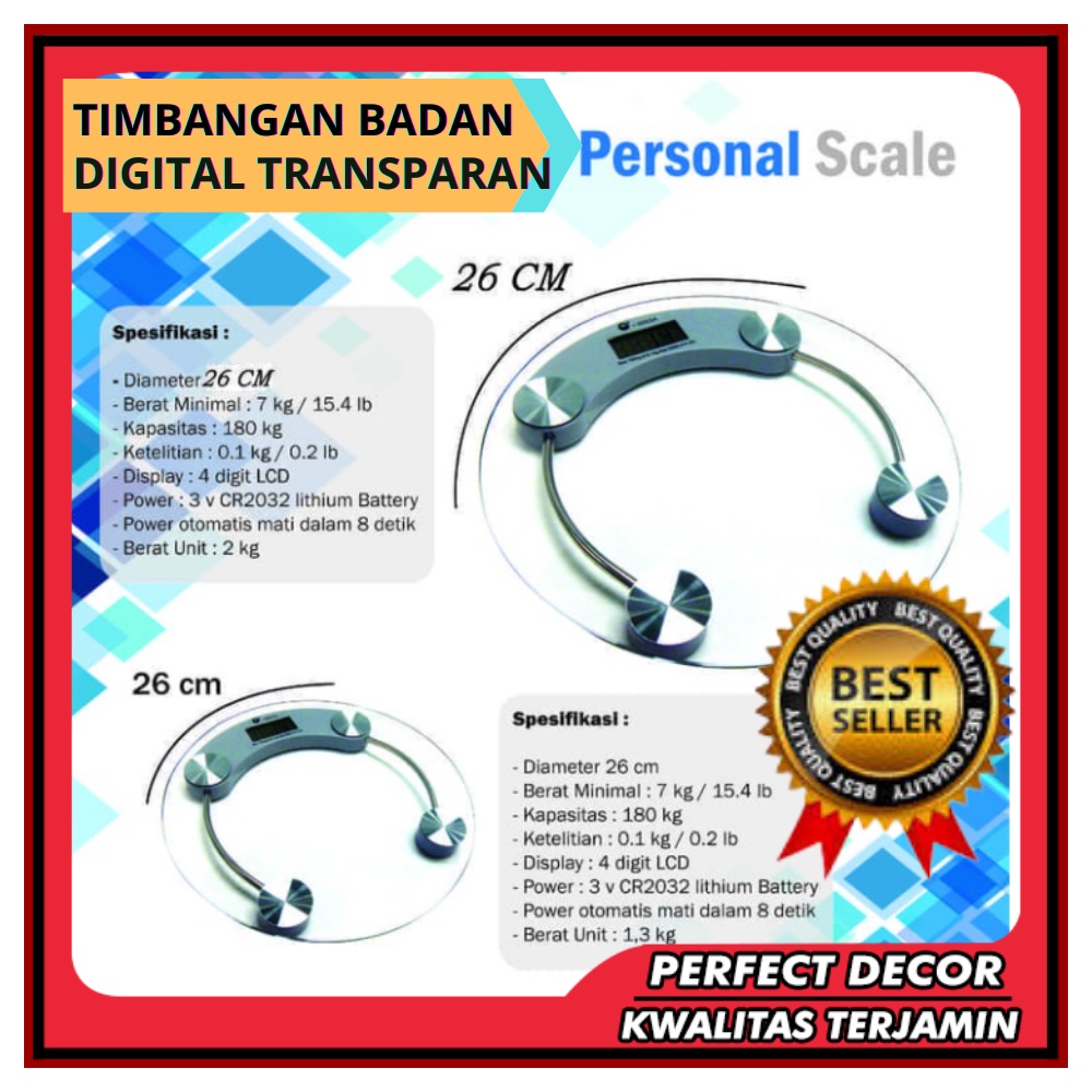 Jual Timbangan Badan Digital Kaca Transparan Timbangan Berat Badan