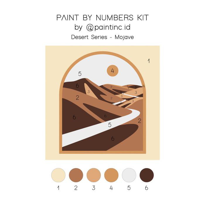 

Art / Paint By Numbers Kit: Desert Series - Mojave | Paint Inc - Dengan Kuas