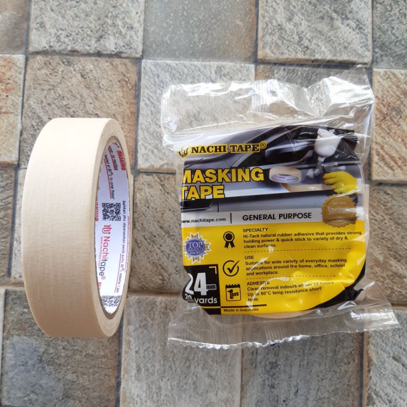 

Masking Tape Nachi Lakban Kertas 24mm/20 yard