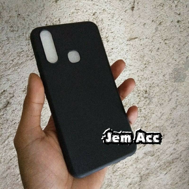 Soft Case Vivo Y12i Black Matte Case Softcase Silikon Hitam Casing Cover