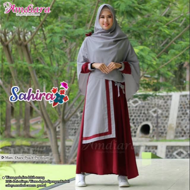 Gamis+Khimar Gamis Sahira ori Amdiara / Gamis setelan / Gamis Syari Murah