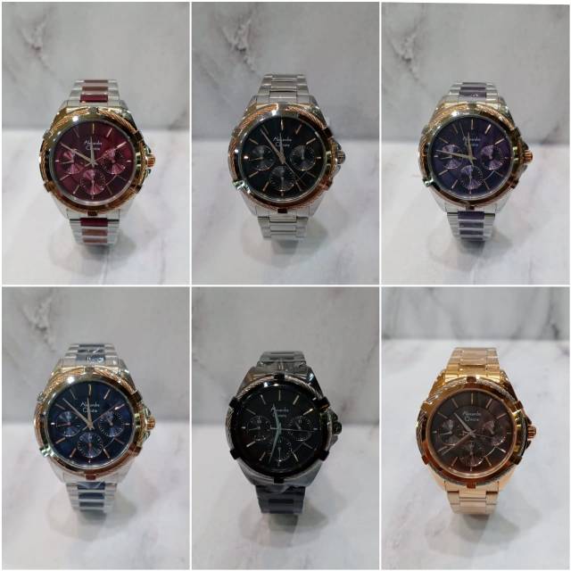Jam Tangan Wanita Alexandre Christie 2841 AC2841 AC 2841 Tali Besi / Stainless steel