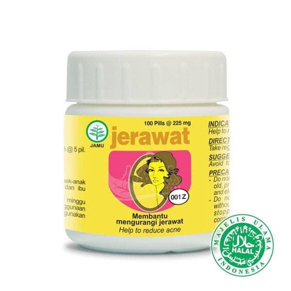 Herbal Perawatan Jerawat 100 Pil Obat Jerawat Ampuh Jerawat Batu Alami untuk Pria Wanita