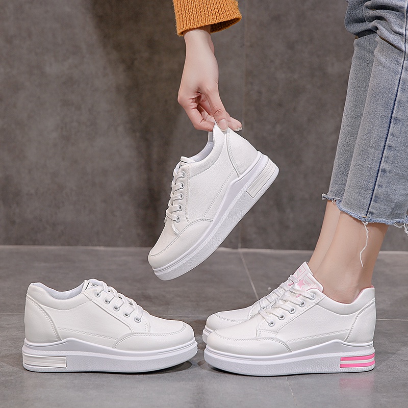 DNY Sepatu Sneaker Perempuan Fashion Sepatu Olahraga Outdoor import 0053-5