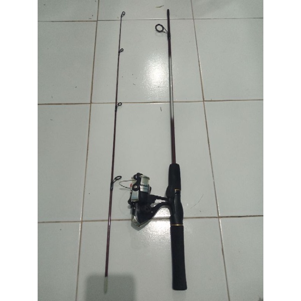 joran set fiber solid daido/aiwa sambung 2 150 + reel