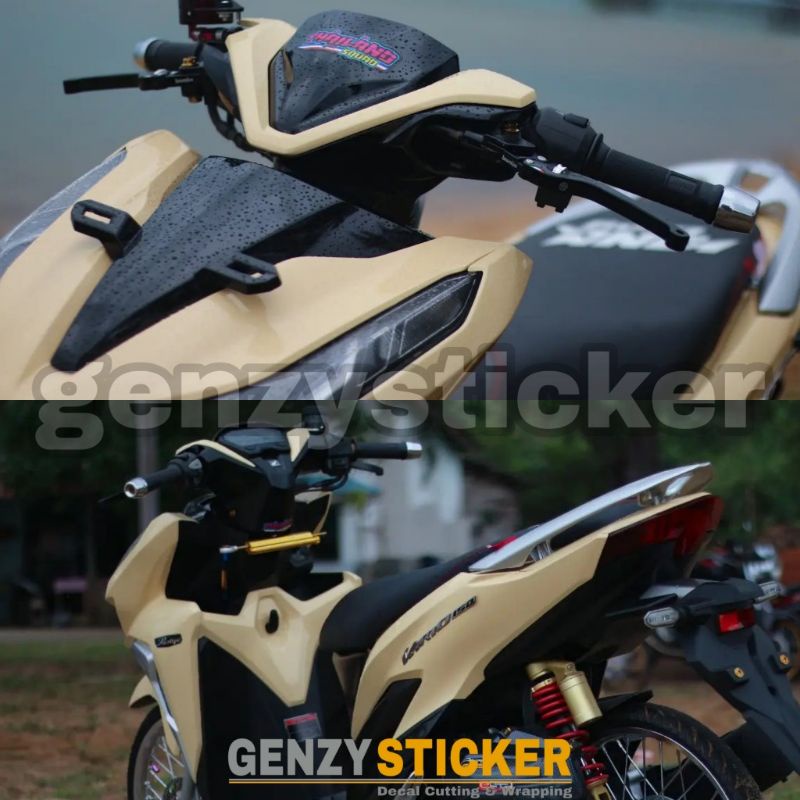 stiker skotlet cream glossy sticker motor terkeren di tahun 2023