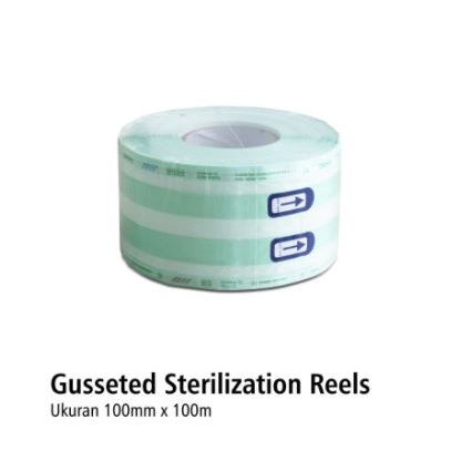 Sterile Pouch Gusset OneMed 10cmx100m OJ