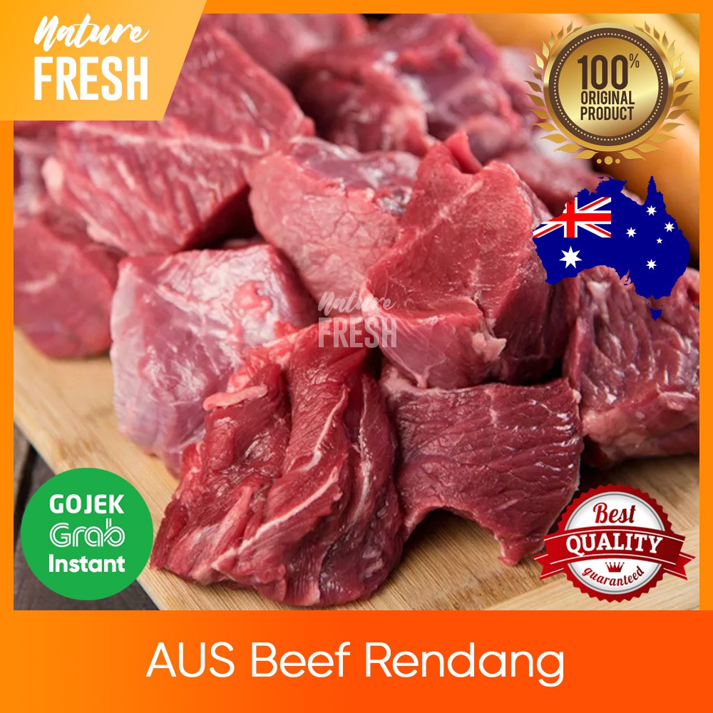 Daging Sapi Rendang AUS Beef Import - AUS Topside Beef Stew Rawon Empal Kari Rendang