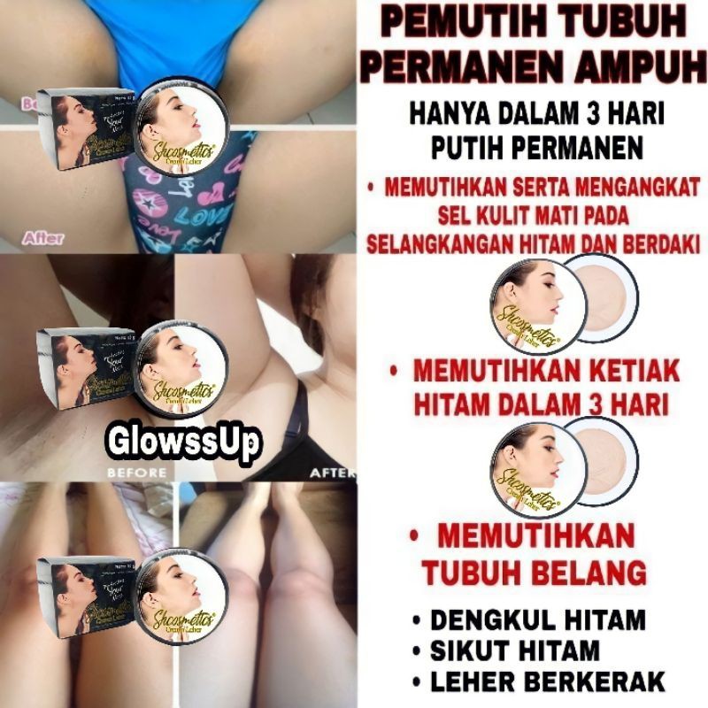 CREAM LEHER SHCOSMETIC ORIGINAL PENCERAH KETIAK PEMUTIH BADAN PERMANEN PERAWATAN TUBUH