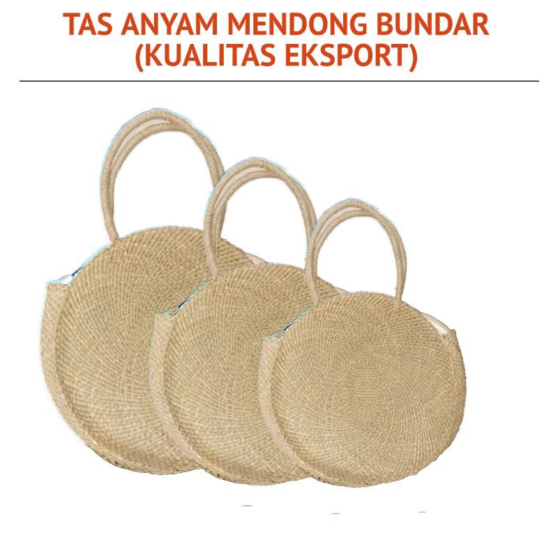 PROMO TAS ANYAM MENDONG BUNDAR ISTIMEWA (KERAJINAN MENDONG)