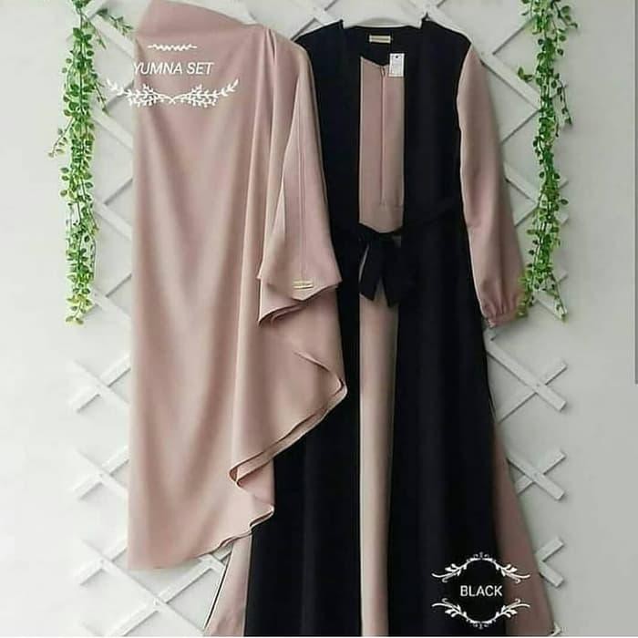 YUMNA SYAR'I - GAMIS SET SYARII / BAJU GAUN MUSLIM/DRESS HIJAB MODERN