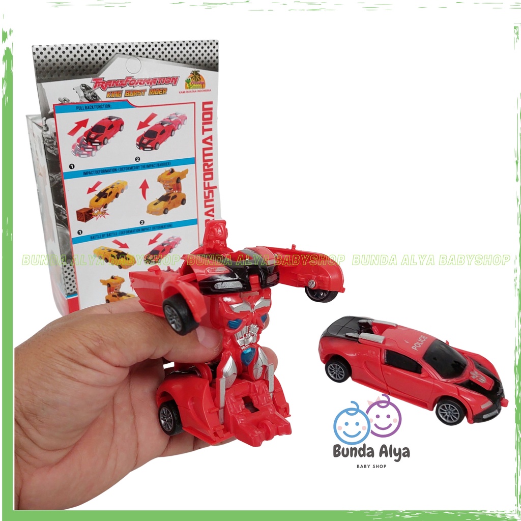 Mainan Mobil Robot 2in1 - Mainan Anak Laki Robot Transformer -Mainan Robot Bisa Berubah Mobil - Mainan Anak SNI