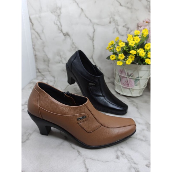 Scorpion 2680 Sepatu Semi boot wanita kulit sapi asli