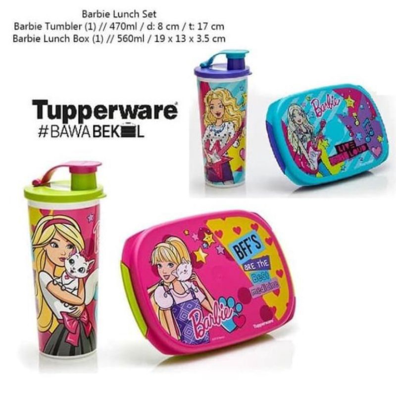 Kotak Makan barby set Tupperware