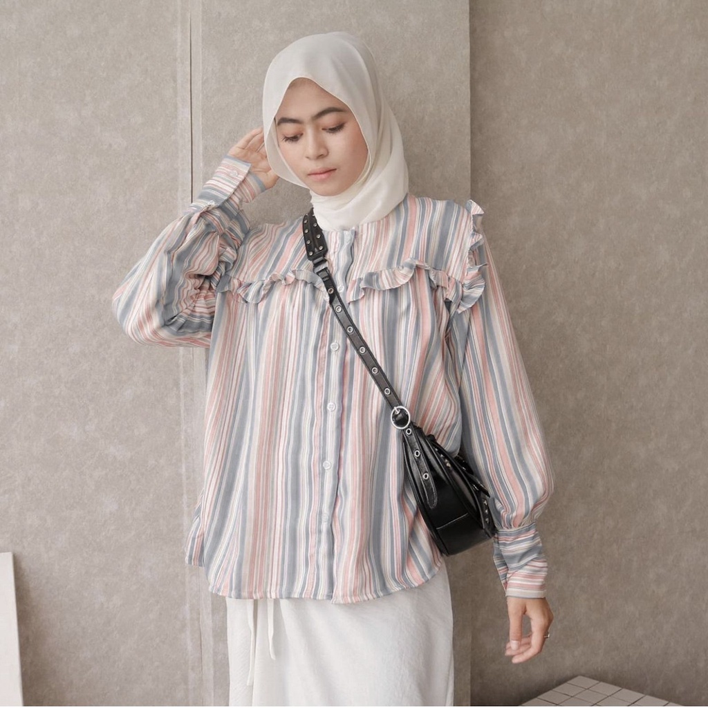 BRILIANT BLOUSE KEMEJA PREMIUM RAYON ORIGINAL100% HIGH QUALITY100%