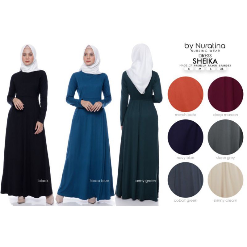 gamis menyusui sheika