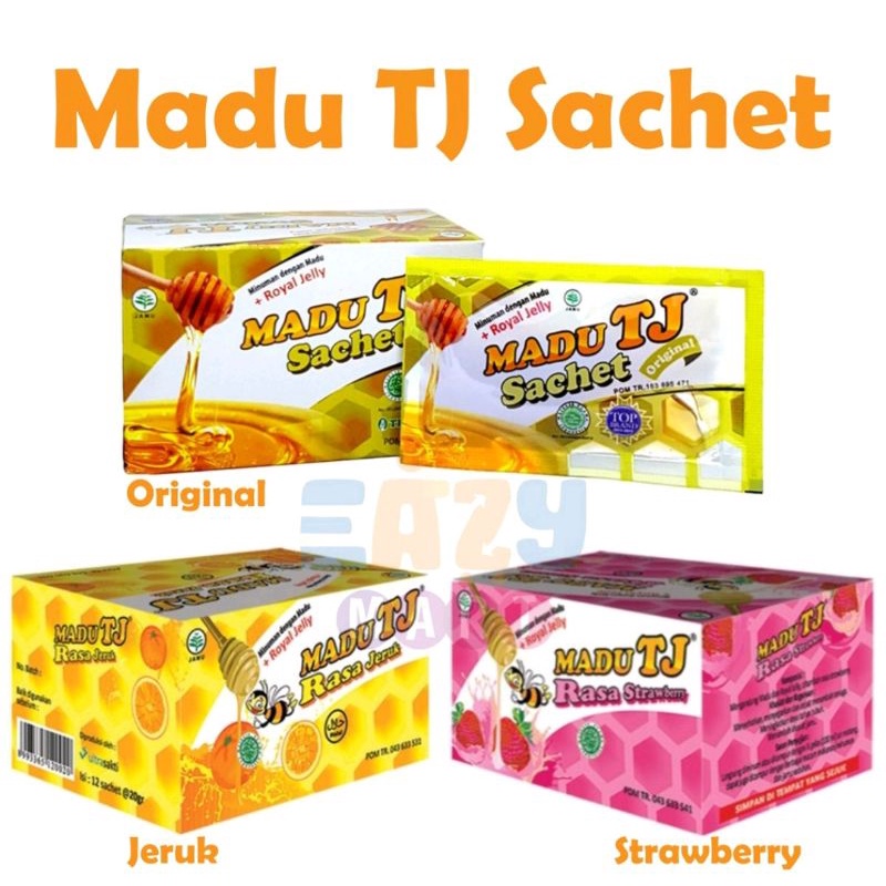 

Madu TJ box Isi 12 sachet