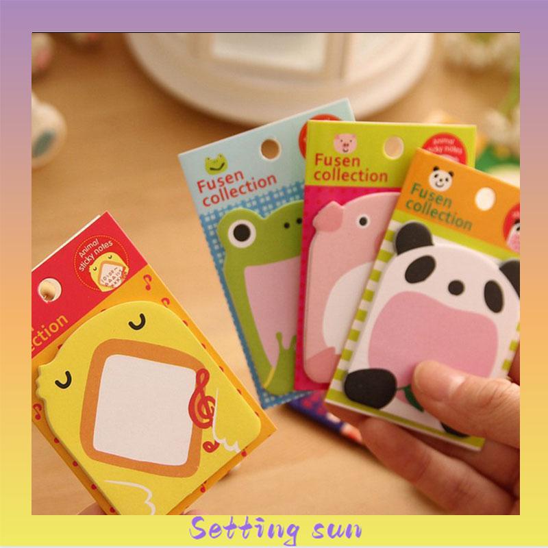 Imoda Kawaii Animals 20 Post-It Notes Waktu Merekam Post-It Notes Catatan Pelajar/Kantor TN