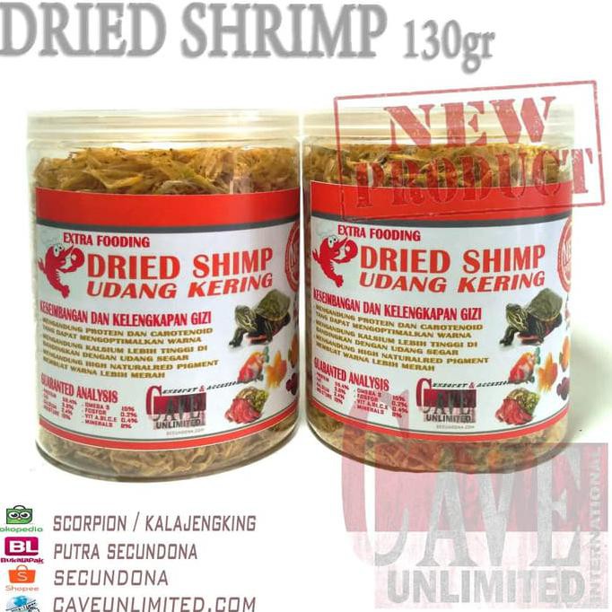 

UDANG KERING 130GR DRIED SHRIMP KEMASAN BESAR MAKANAN KELOMANG KURA