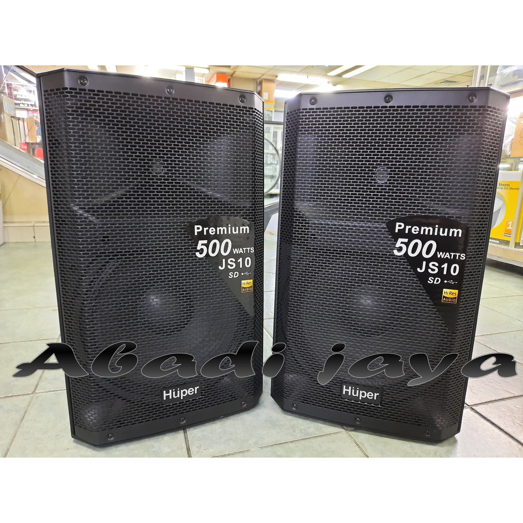 Speaker Aktif Huper Premium Js10 500watt Huper Js 10 ORIGINAL