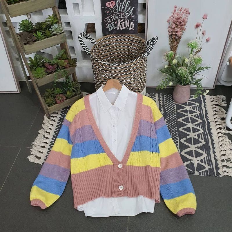 Senja outer cardigan rajut koreans style fashion remaja