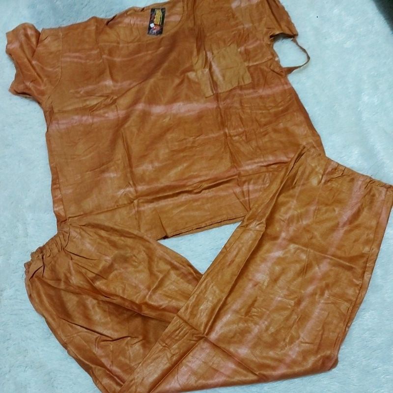 ONE SET PIYAMA CP TIEDYE WANITA / SET PAJAMAS TIE DYE CELANA PANJANG (etalase1)-Motif 36