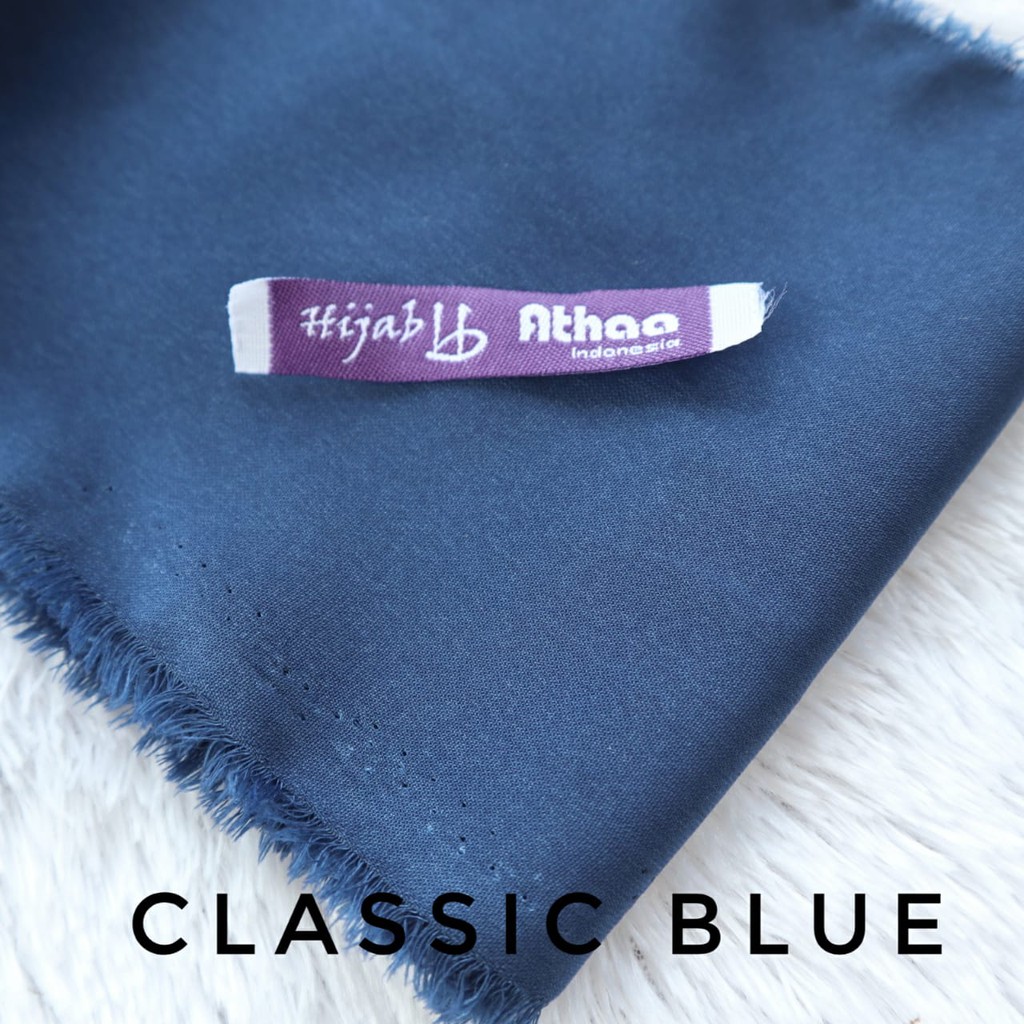 Jilbab Segiempat Wolfis / Khimar segi empat Wolfis Polos 120 x 120-120 Classic Blue