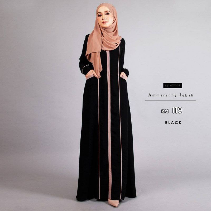 Abaya Wanita Gamis Turkey Warna Hitam Abaya Turkey Hitam