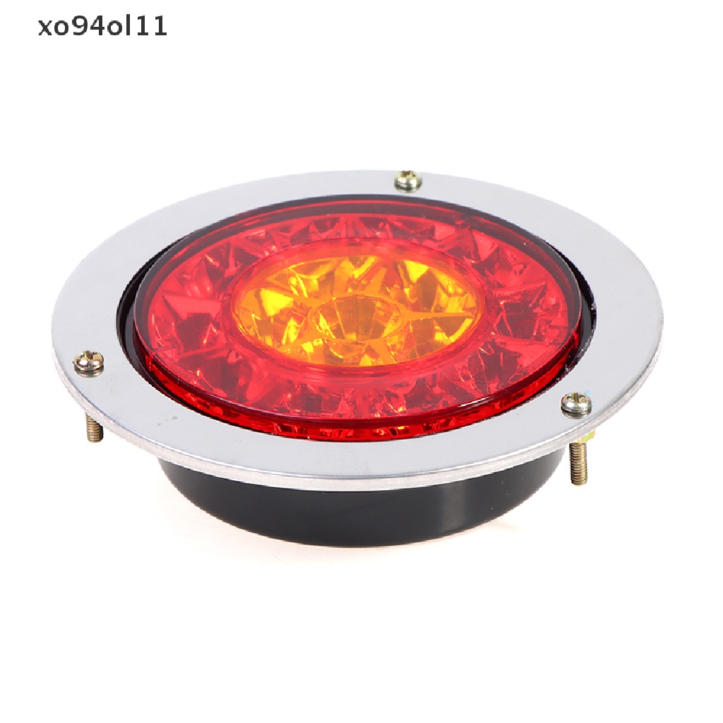 (hotsale) Lampu 16 LED Untuk Lampu Rem Berhenti Belakang Mobil Bentuk Bulat Warna Amber Merah