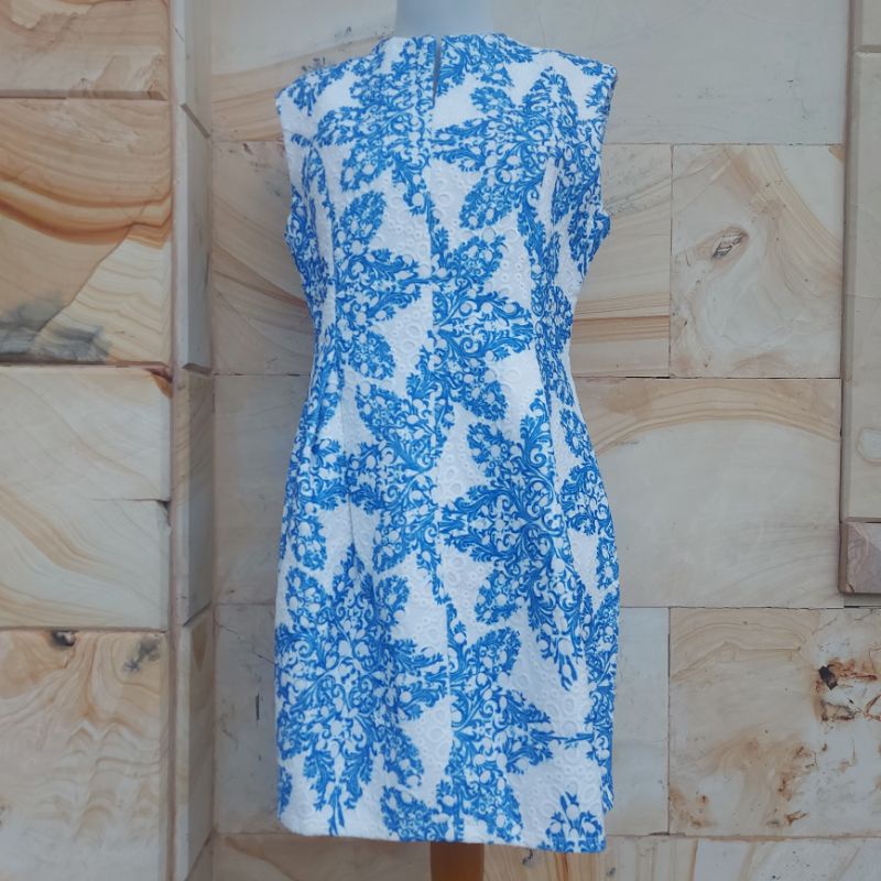 NEW WITH TAG Dress Pesta Motif Porcelain (by Zalora Festive)