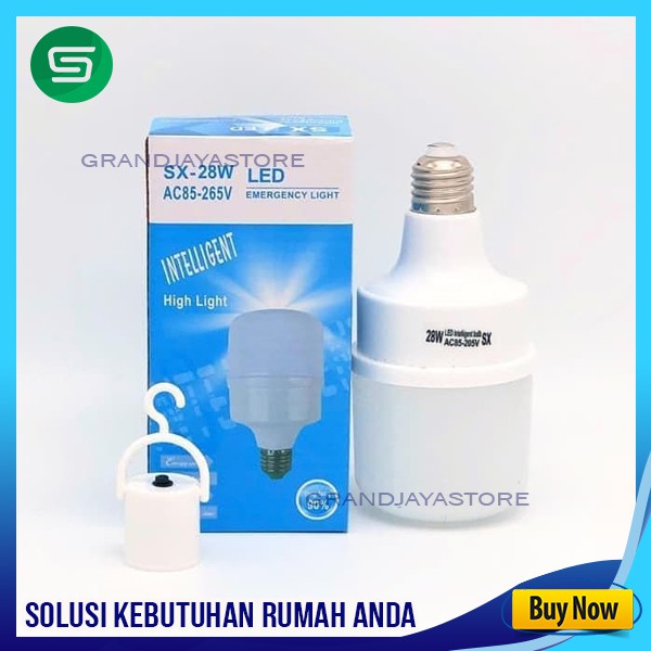 Lampu bohlam Emergency Led SX-28W Sentuh Nyala Lampu Darurat Otomatis Menyala Saat Mati Lampu