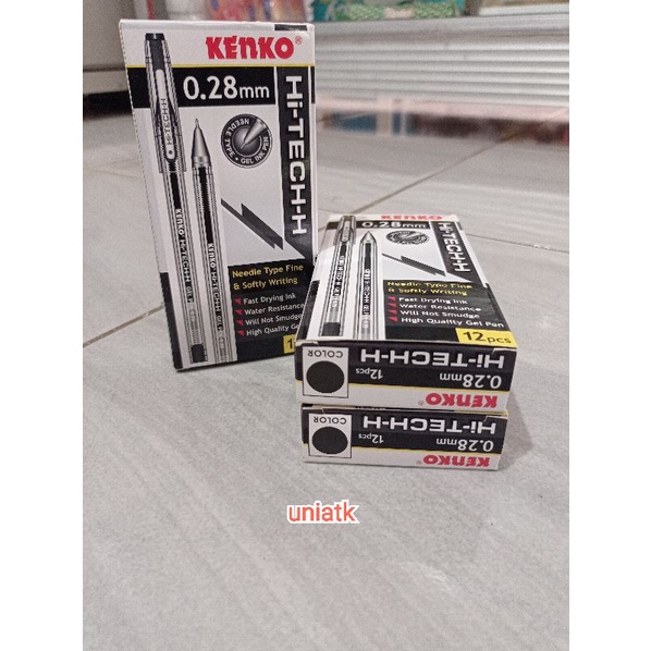 

Pulpen Hi Tech Kenko 0.28mm 1pak/selusin bisa buat logat para santri