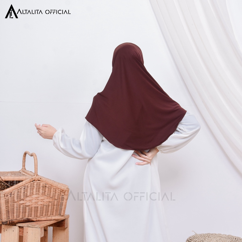 Altalita - Bergo Hamidah Sport Menutupi Dada Bahan Jersey Spandek High Quality Pad